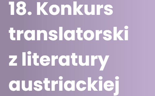 XVIII Konkurs translatorski z literatury austriackiej (Anna Elisabeth Mayer  i  Valerie Fritsch)